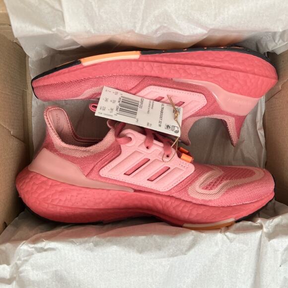 Adidas Ultraboost 22 Mauve/Orange Running Sneakers , US7 - Picture 12 of 13